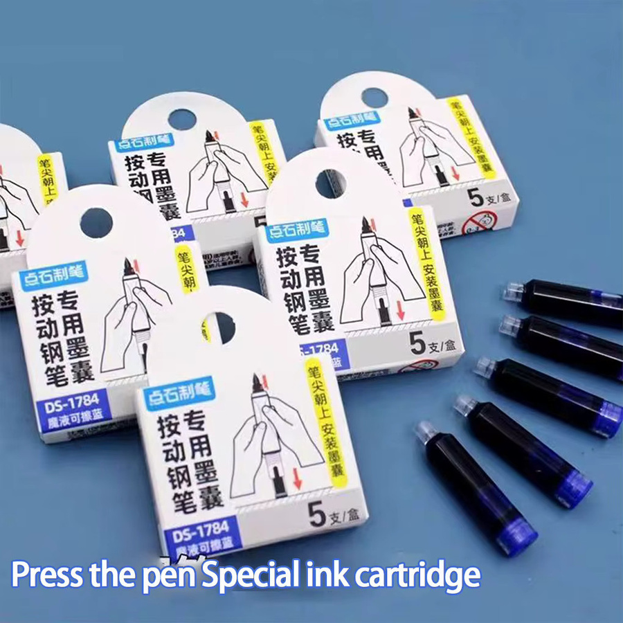 FangNymph Space-Time-Kapsel Tintenstift-Set mit 20 einziehbaren Rollerball-Stiften in Schwarz und Blau - Bild 2