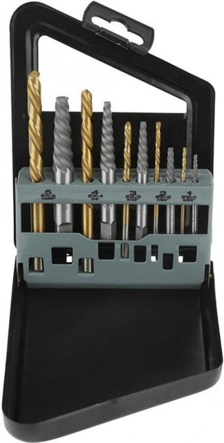Fishine Schraubenausdreher Set mit Kobalt Bohrer und Linksgewinde-Extraktor, 10 Stück, Gold und Silber - Bild 1