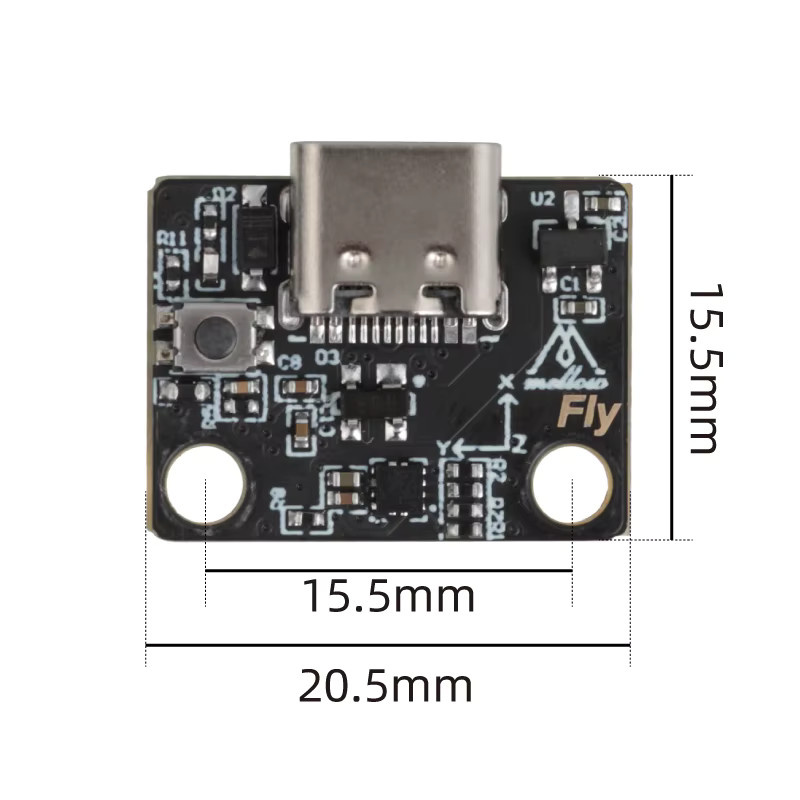 Mellow Fly-LIS2DW Beschleunigungsmesserplatine mit ADXL345 Halterung in Schwarz für Klipper, Gemini, Raspberry Pi, Revo Hotend, TZ2.0, K1 und MK8 3D-Drucker - Bild 3