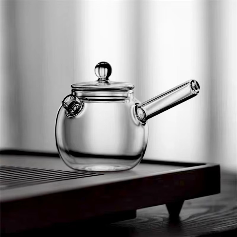 BenRussell Glas Teekanne im japanischen Stil mit Filter, transparent, 120 ml - Bild 2