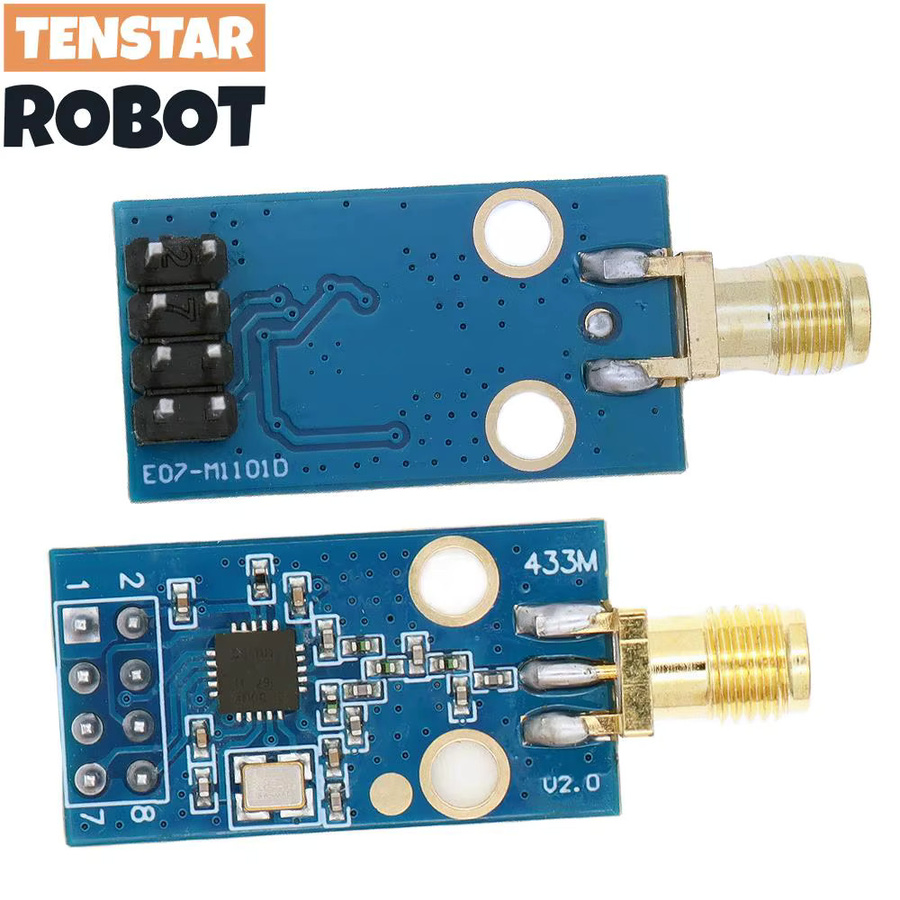 TENSTAR CC1101 433 MHz Funkmodul mit SMA 50 cm Antenne Wireless-Transceiver-Modul in Blau - Bild 3