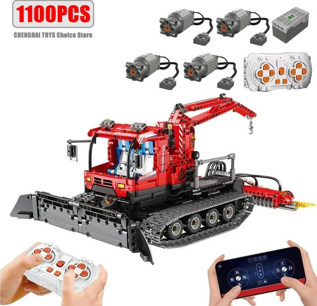 XMWL Winter-Schneepflug, ferngesteuertes RC-Auto, Konstruktionsspielzeug - Bild 1