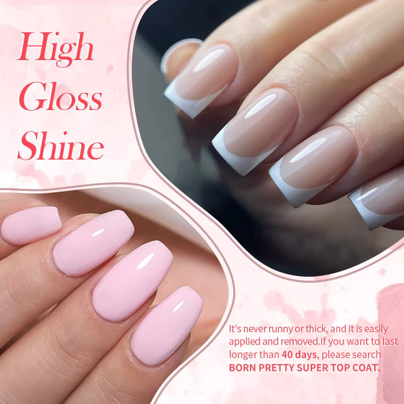 BORN PRETTY Nude Rubber Base Gel, 15 ml, Milchweiß - Bild 3