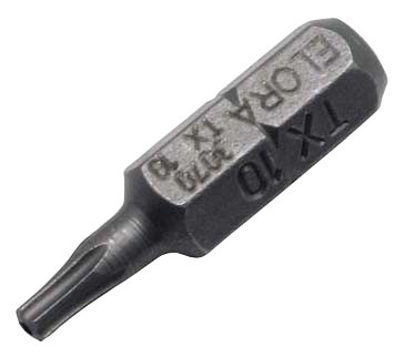 Elora Schraubendreherbit 1/4 TORX mit Bohrung, Farbe: Silber, ELORA-3070-TTX 40 - Bild 1