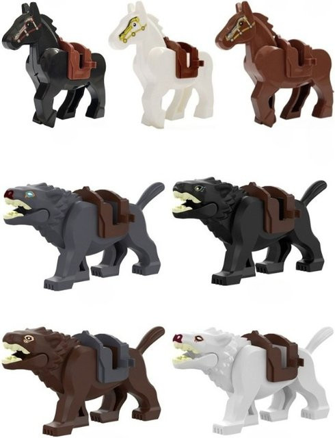 Mitty Montage Mittelalterlichen Krieg, Puzzle, Tiere - Bild 1