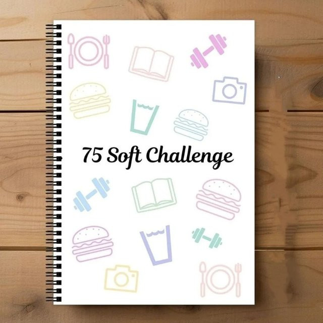 Challenge-Planer-Notizbuch mit 75 Blatt, Hardcover-Kalender für deine tägliche Arbeit, Farbe: Weiß - Bild 1