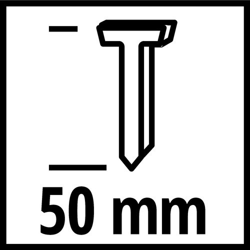 Einhell Tackernägel aus verzinktem Stahl, silberfarben, 50 mm, 3000 Stück - Bild 2