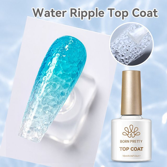 BORN PRETTY Wasserwellen-Top-Coat Nagelgel, Glänzend - Bild 1