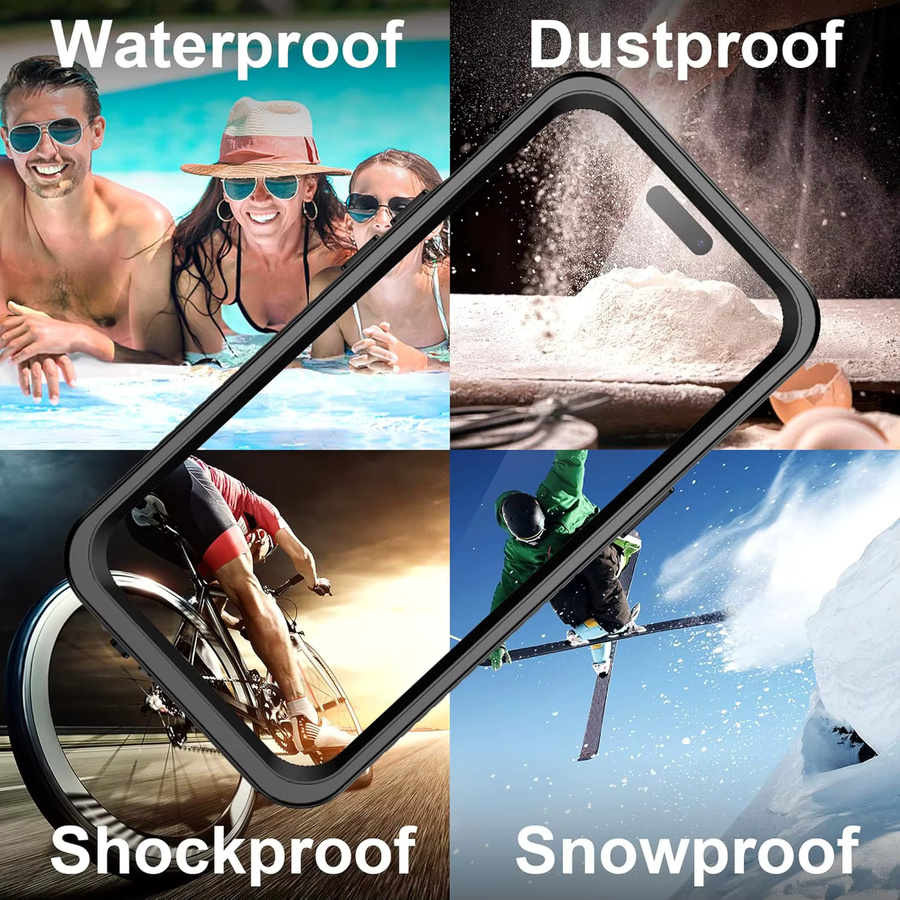 Huikai Wasserdichte Hülle für Samsung Galaxy S26 Ultra, S26 Plus und S26, MagSafe-kompatibel, IP68 Vollschutz, robust und stoßfest, Schwarz - Bild 6