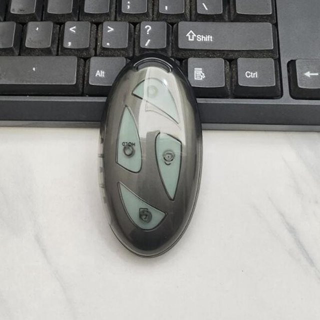 Nano TPU Schlüsselhülle Transparent Schwarz für Hyundai Kona EV Grandeur GN7 IONIQ 6 Santa Fe Sonata Staria Tucson Elantra 2024 2025 - Bild 1