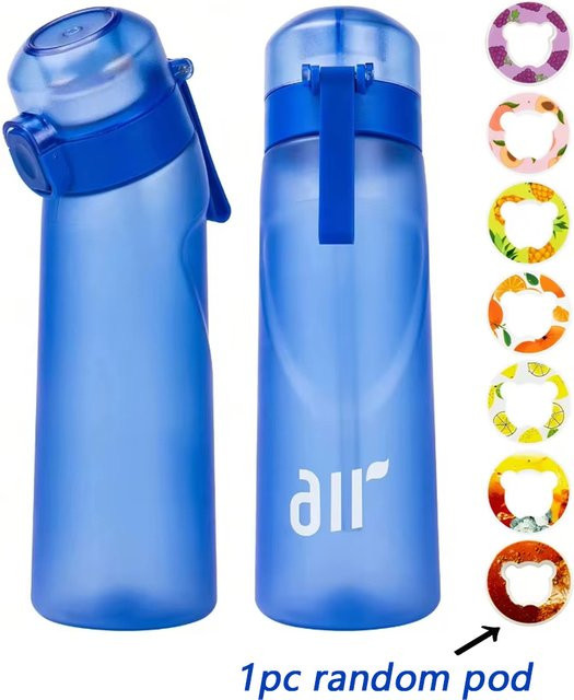 YOCITY Sport Trinkflasche aus Kunststoff mit Strohhalm in Lila, auslaufsicher für Outdoor und Fitness - Bild 1