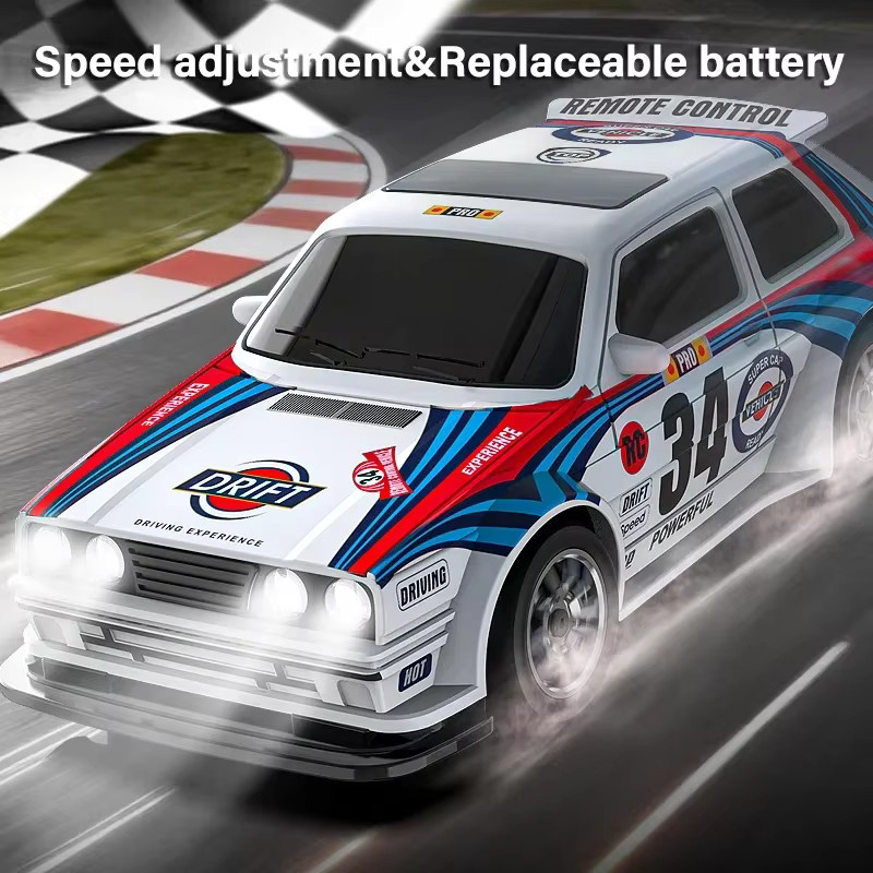 KF34 Hochgeschwindigkeits-Drift-RC-Auto, 1:43, mit Licht, ferngesteuert - Bild 5