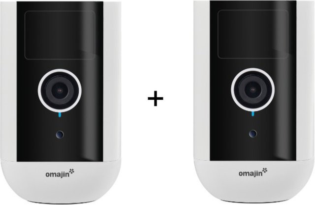 omajin Wireless Security Camera Wi-Fi 2er-Set Weiß - Bild 1