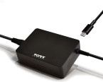 Port Designs Universal Power Adapter 90W mit USB-C Anschluss in Schwarz - Bild 1