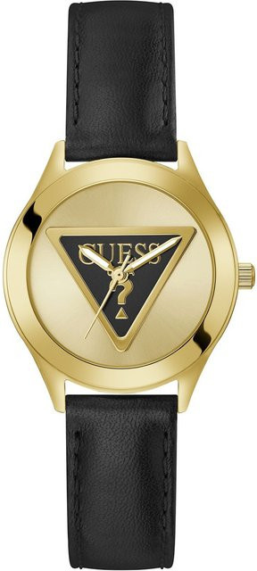 Guess Armbanduhr Tri Plaque, Quarz, Edelstahl, Gold, 34 mm, Damen - Bild 1