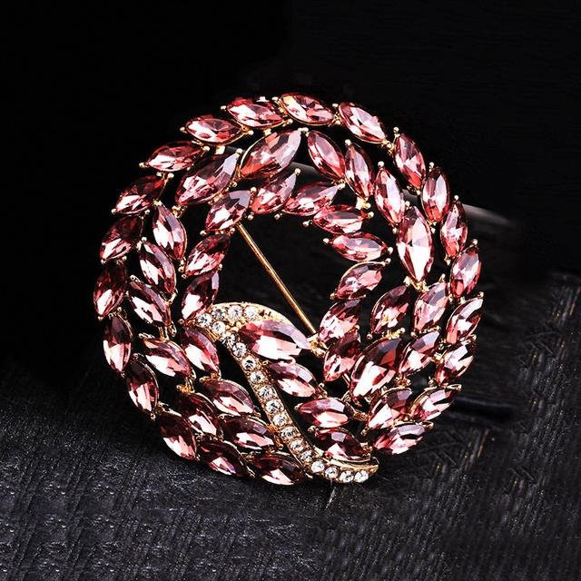 YIRAN Jewelry Brosche Kristallblumen, Strass, Damen - Bild 1