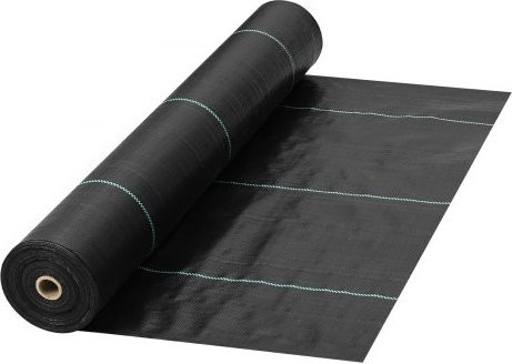 VEVOR Unkrautvlies Schwarz, robustes gewebtes Gartenvlies zur Graskontrolle, B: 0,9 m x L: 91,4 m - Bild 1