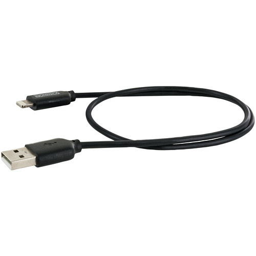 Schwaiger USB-A auf Lightning Sync und Ladekabel, Schwarz, 0,5 m - Bild 2