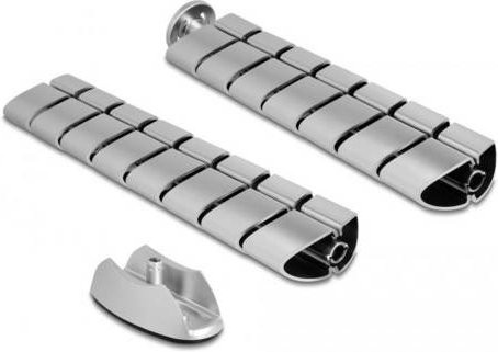 Delock Kabelkanal aus Kunststoff in Silber, Länge: 74 cm, Breite: 7,5 cm - Bild 1