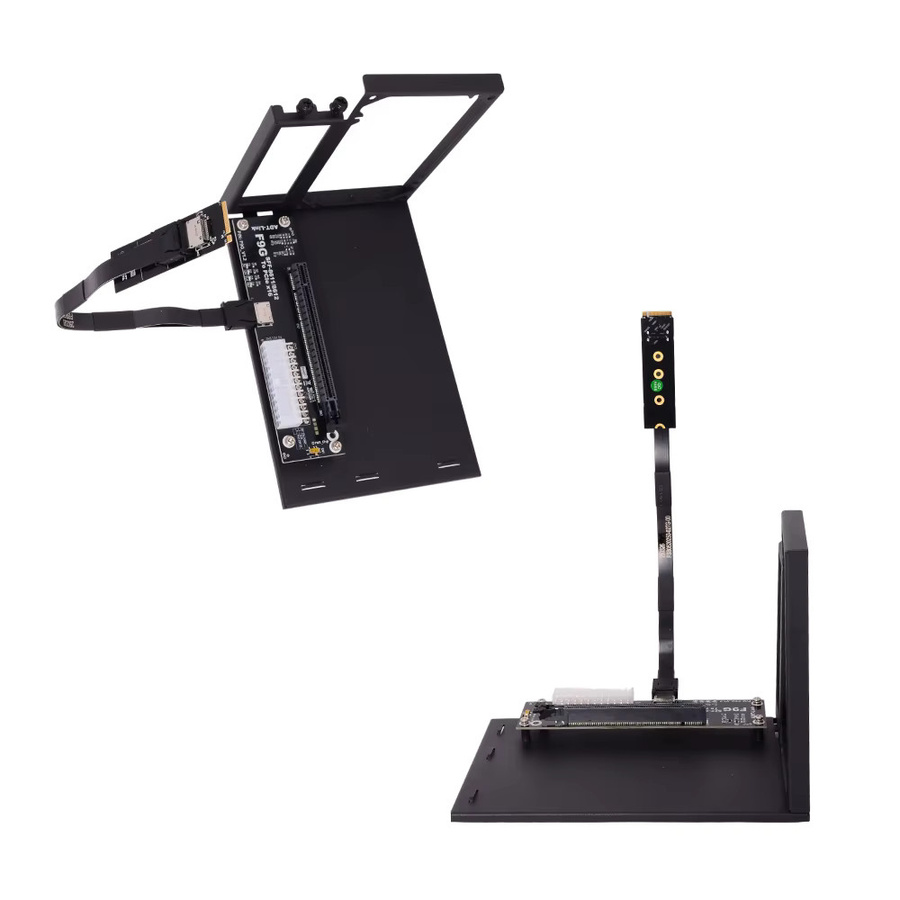 ADT-Link F9G-BK7 EGPU Oculink GPU Dock PCIe 4.0 x4 Externer Grafikarten-Adapter für Notebook und Laptop, Schwarz - Bild 4
