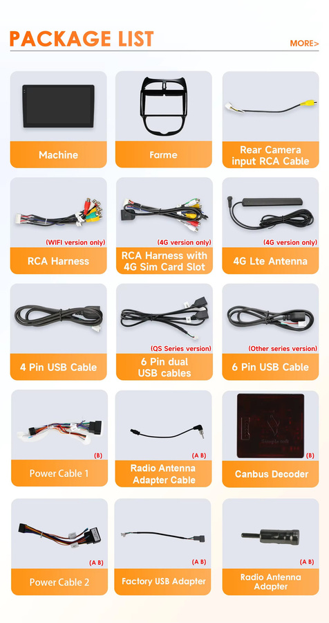 Hizpo 2Din 9 Zoll Android 14 Autoradio für Peugeot 206 206SW 206CC (2001–2008) mit Snapdragon 6115, CarPlay, 4G, Bluetooth, GPS und 360 Grad Kamera in Schwarz - Bild 3