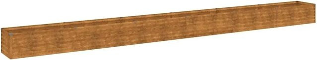 vidaXL Garten-Hochbeet aus Cortenstahl in Braun, B: 580 cm, T: 50 cm, H: 36 cm - Bild 1