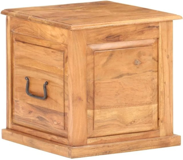 vidaXL Truhe aus Akazie Massivholz in Braun, B/T/H: 40 x 40 x 40 cm - Bild 1
