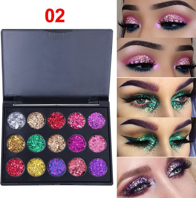 CmaaDu Lidschatten-Palette, 15 Farben, schimmernd, Unisex - Bild 1