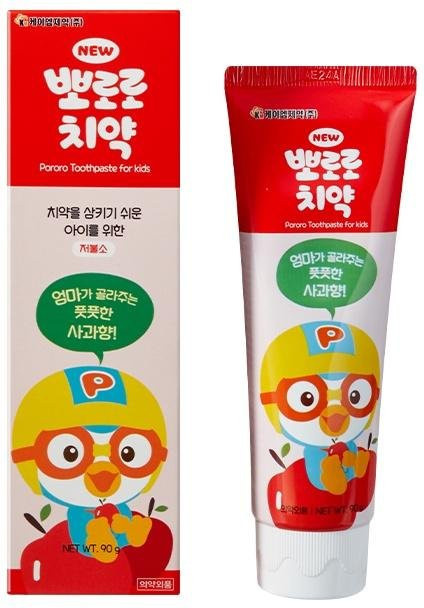 Pororo Zahnpasta für Kinder, Apfel, 90g - Bild 1