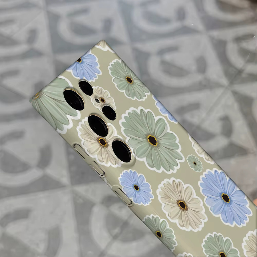 Stoßfeste Samsung Galaxy Handyhülle mit Pastell-Gänseblümchen-Design in Multicolour für Galaxy S25 Ultra, S24, S23 Ultra und S23 Plus - Bild 4