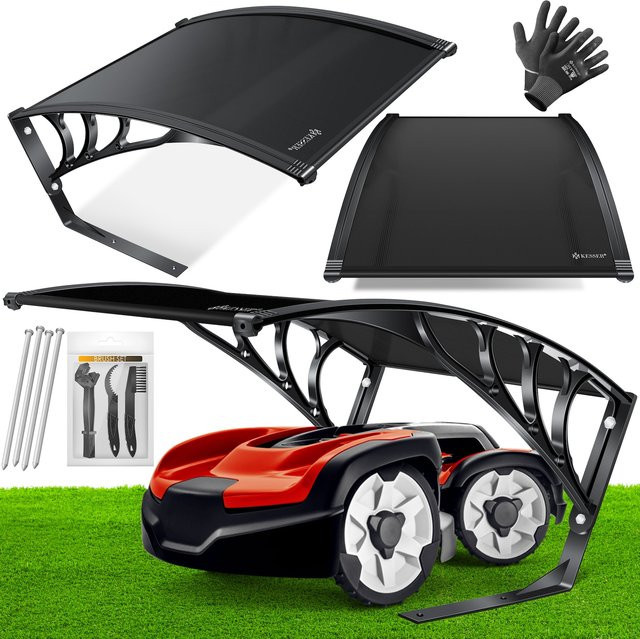 KESSER Mähroboter Garage Carport Überdachung witterungsbeständig inkl. Montagematerial B/T/H: 82 x 103 x 47 cm - Bild 1