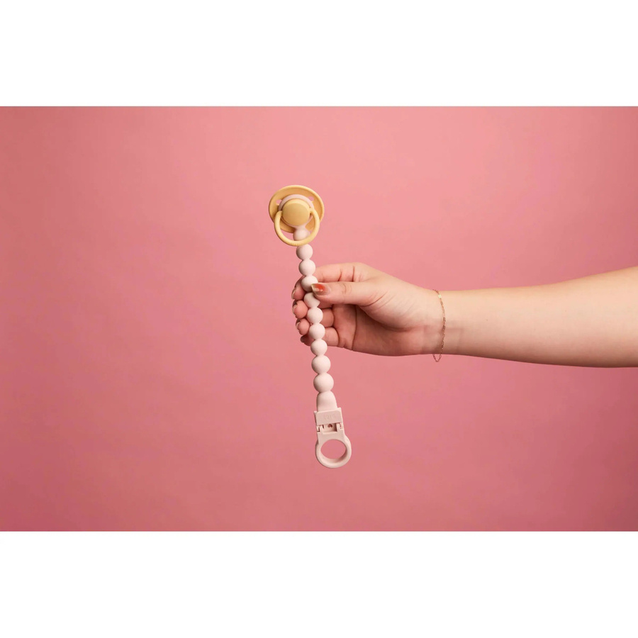 BIBS Schnullerclip aus Silikon in Pink, BPA-frei - Bild 2
