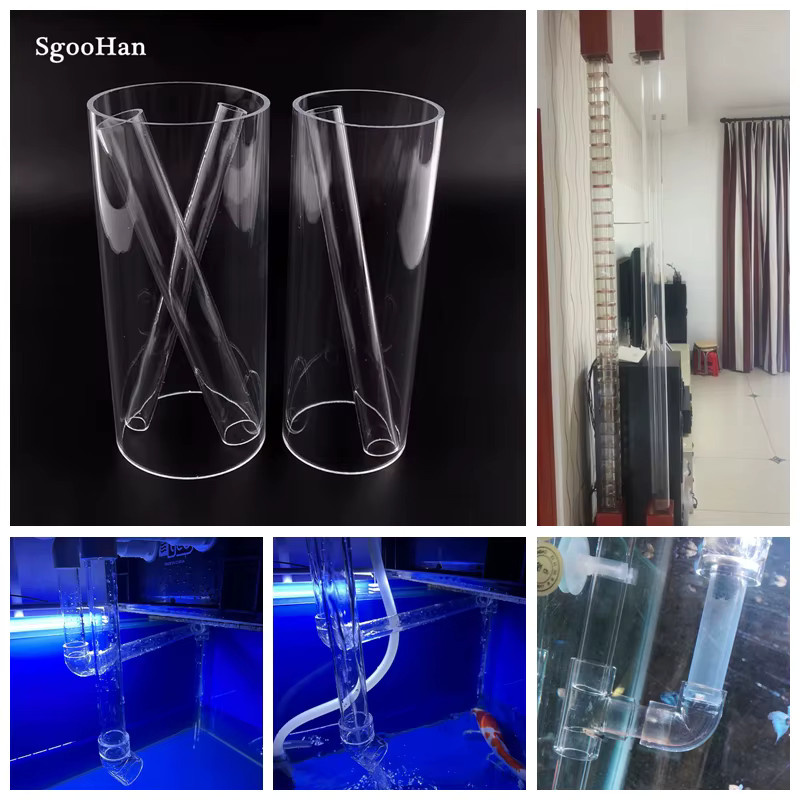 2er-Set SgooHan Acryl Rohr Transparent, Durchmesser: 16 bis 110 mm, Länge: 20 cm - Bild 2