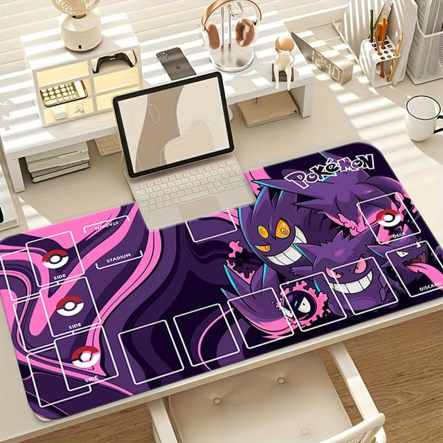 Potdemiel Pokémon Gengar Evolution TCG Spielmatte, rutschfest, lila - Bild 1