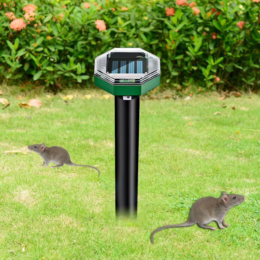 Solarbetriebener Ultraschall-Vibrationsvertreiber von APWIKOGER zur Maulwurfs- und Schlangenabwehr für Garten, Hof und Farm mit 600mAh Akku - Bild 5