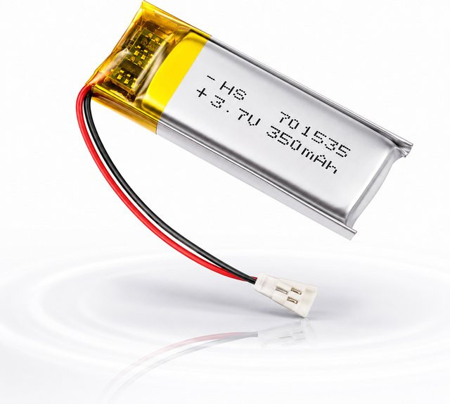 701535 Polymer-Lithium-Akku 3,7 V 350 mAh in Silber für Bluetooth-Headsets und diverse Geräte - Bild 1
