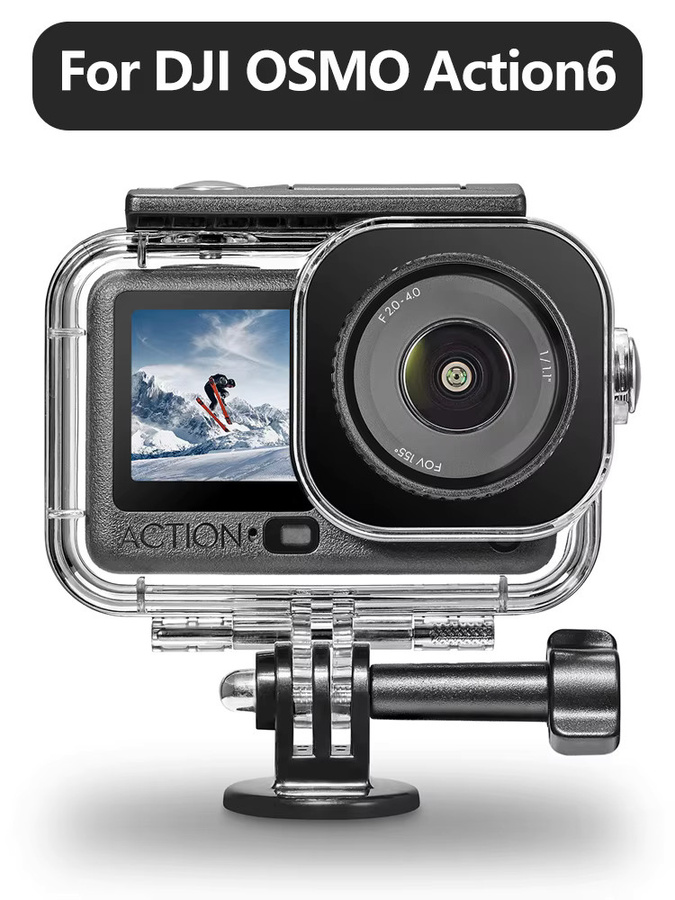 DJI Osmo Action 6 Wasserdichtes Unterwasser-Tauchgehäuse mit Schutzlinsenabdeckung in Transparent - Bild 3