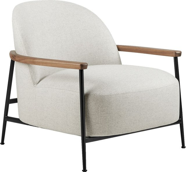 Gubi Sejour Lounge Chair mit Armlehne in Beige - Bild 1