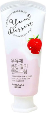 Kwailnara Yum Dessert Handcreme Strawberry Milk, 60 g, Unisex
