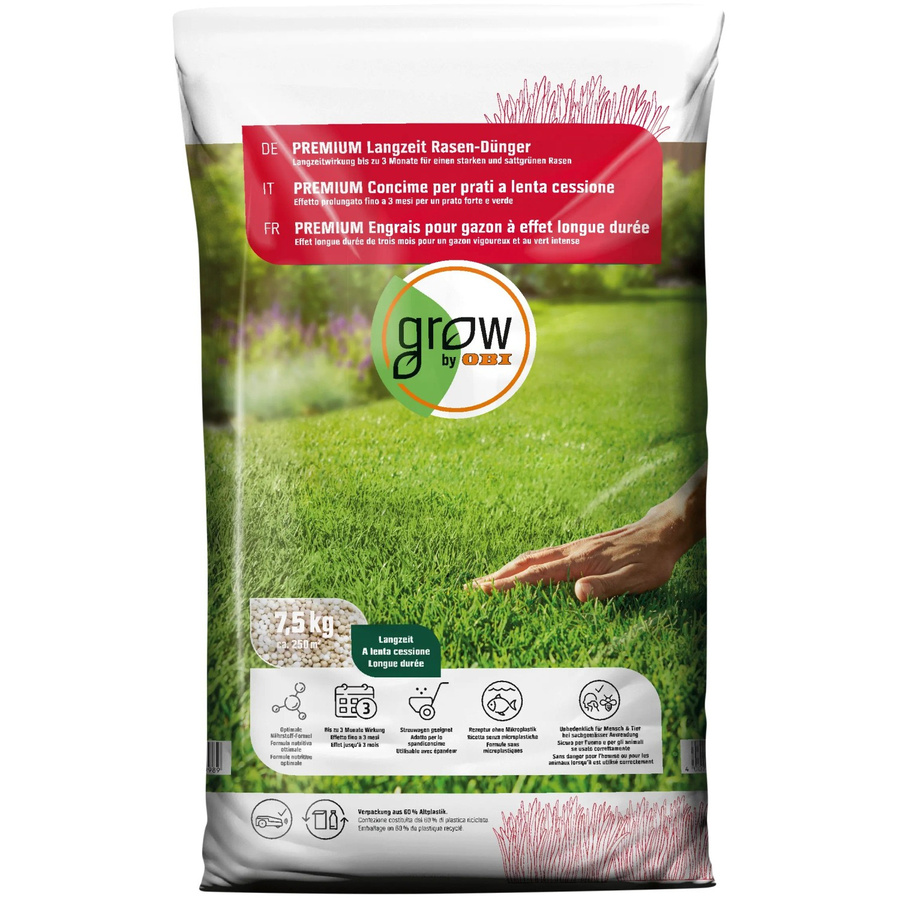 OBI Living Garden Langzeit-Rasendünger mit Slow-Release-Effekt, 7,5 kg - Bild 2