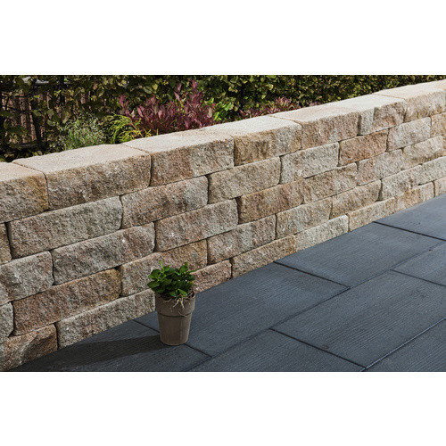 Mr. GARDENER Mauerstein Monza in Sandstein Beige aus Beton, B/H/T: 21,0 x 12,5 x 21,0 cm - Bild 1