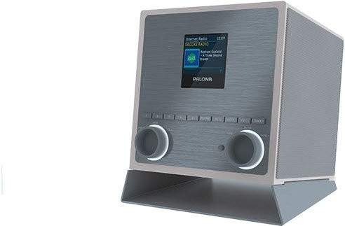 QUUBI Internetradio in Elfenbein und Silber - Bild 1