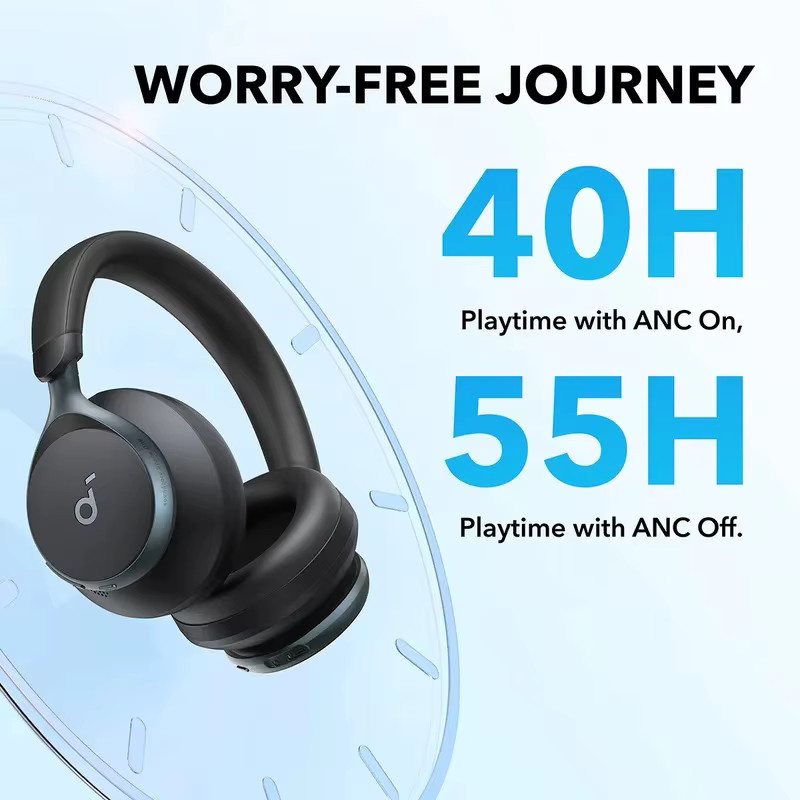 Soundcore by Anker Space One Kopfhörer mit aktiver Geräuschunterdrückung in Schwarz - Bild 5