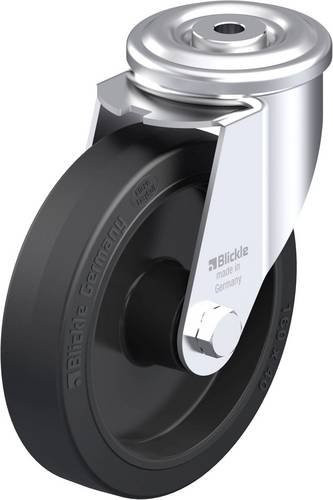 Blickle LER-POEV 161XR Stahlblech-Lenkrolle in Schwarz und Grau mit 160 mm Rad-Durchmesser und 300 kg Tragfähigkeit - Bild 1