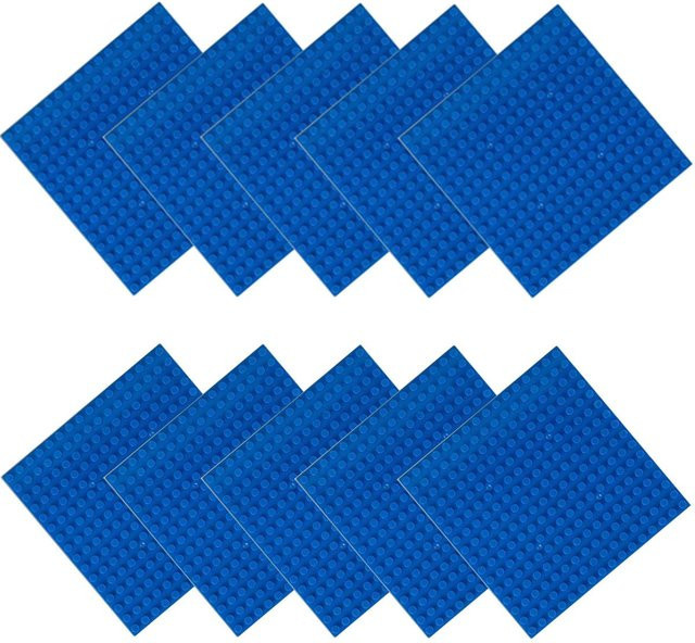 Yiran toy 16x16 Grundplatte, Zubehör, blau, 10-teiliges Set, ab 6 Jahren - Bild 1
