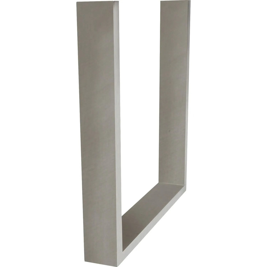 Simausrom Bankkufe Regular Slim in Edelstahl Gebürstet, Farbe: Silber, Höhe: 41,2 cm - Bild 2