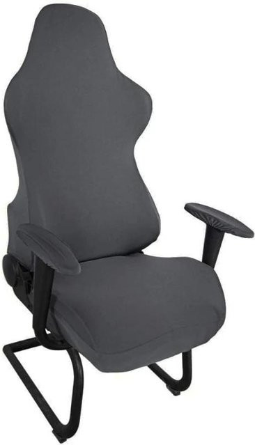 Elastischer Sitzbezug von Yiran Furniture für Gaming- und Büro-Sessel, schmutzabweisend und dehnbar, Farbe: Grau - Bild 1