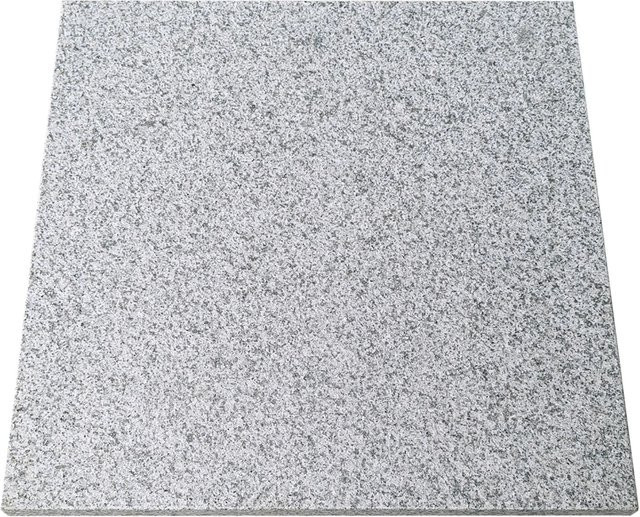 Eurostone Granit Bodenplatte Grau gesägt und geflammt B/T/H: 60 x 60 x 3 cm - Bild 1