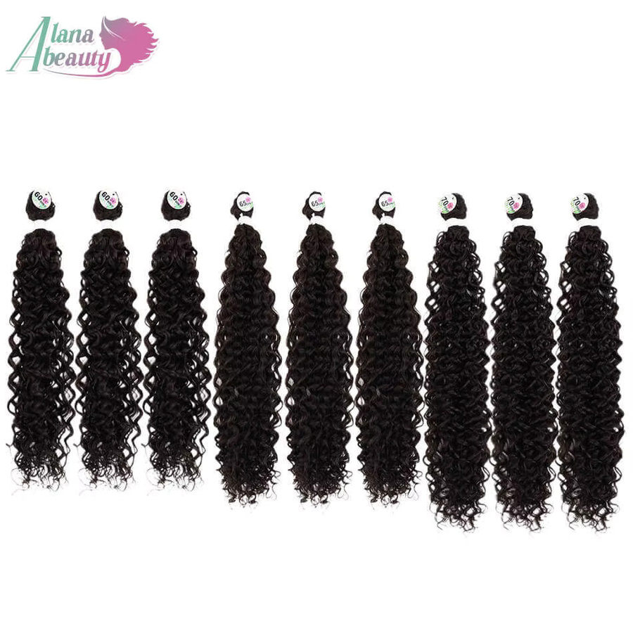 Alana beauty Haarverlängerung Jerry Curly Bundles Ombre Braun, Damen - Bild 4