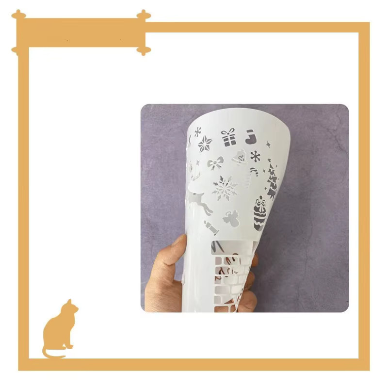 Bview Art 6-teiliges Weihnachtsmotiv Gemälde-Schablonen-Set aus wiederverwendbarem PET-Kunststoff für DIY-Dekoration und Wandspray - Bild 3